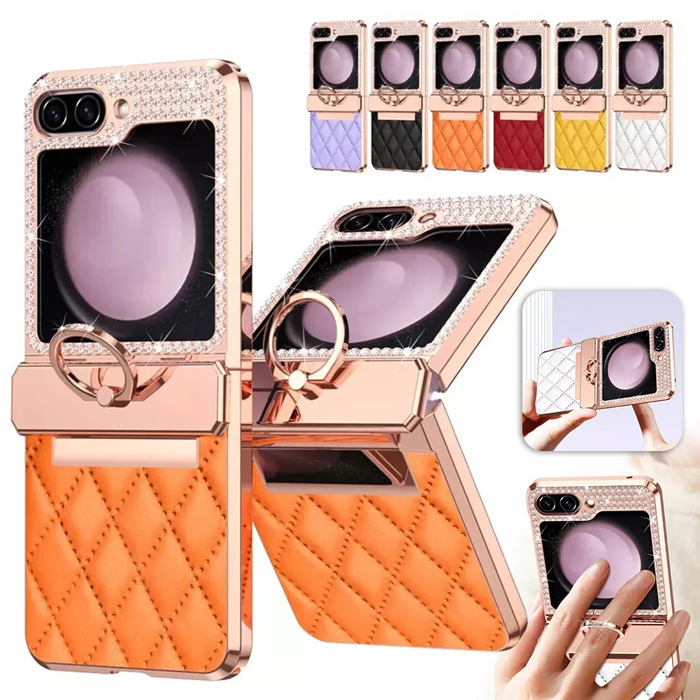 

Z Flip Elegant Glitters Phone Case Ultra-Thin Lightweight Protective Phone Cover For Outdoor Travel