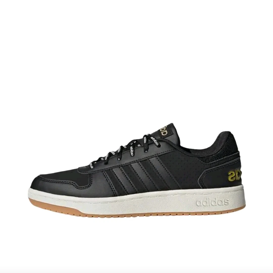 

Adidas Neo Hoops 2.0 Men's and Women's Skateboarding Shoes, Shock-absorbing, Leather Basketball Shoes, Black