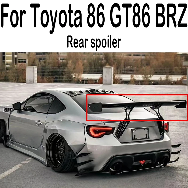 

carbon fiber/Unpainted black Fiberglass Material G Style GT 86 BRZ Rear Trunk wing spoiler For Subaru BRZ For Toyota 86 GT86