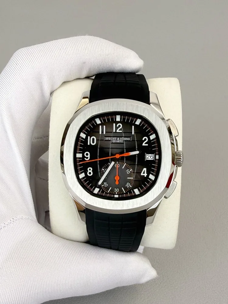 2025 حار بيع Specht & Sohne 5167 ساعات رجالي موضة حزام مطاط اليابان متعددة الوظائف كرونوغراف ساعة اليد Reloj Hombre