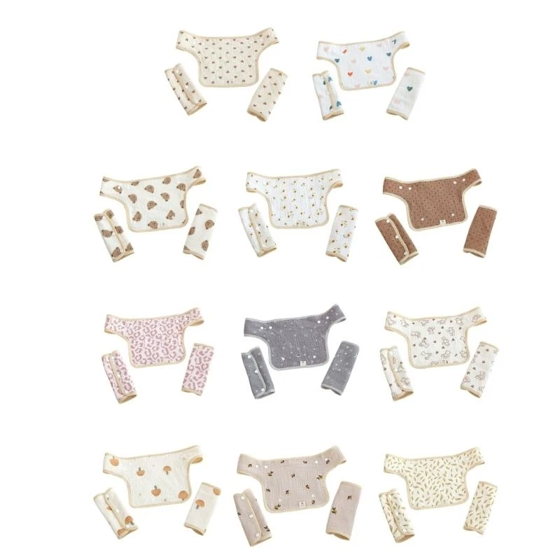 

Soft Cotton Saliva Towel Super Absorbent for Waist Stool Newborn Baby Bibs G2TD