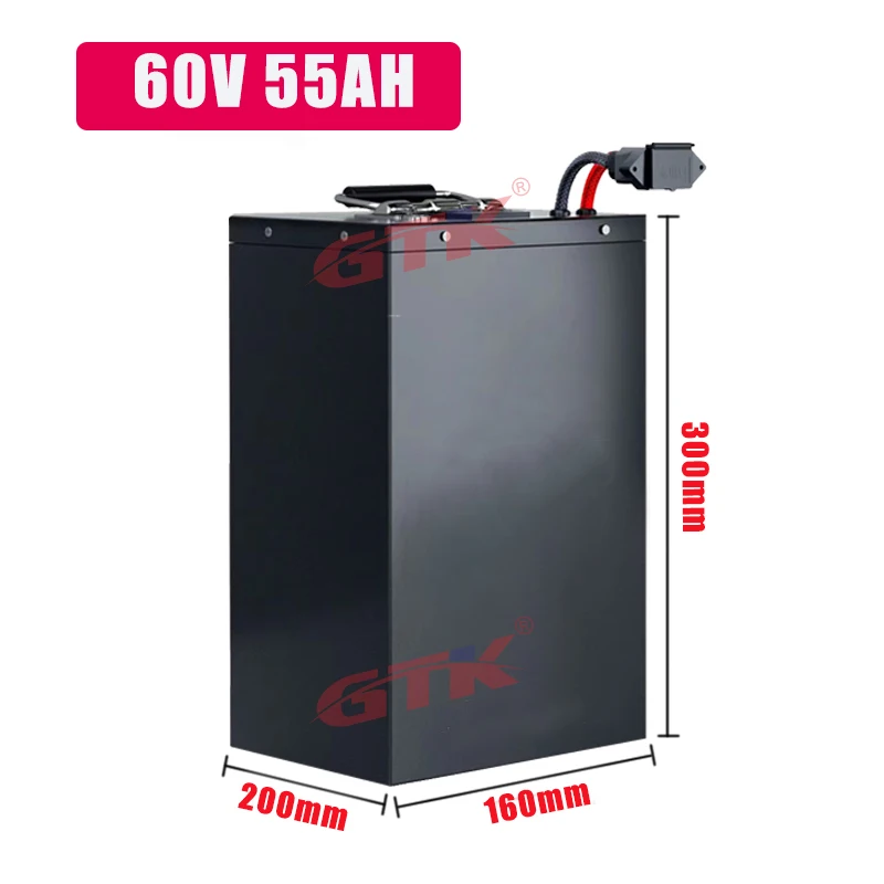 Gtk 60V 50AH lithium ion battery 24AH 40AH 65AH 100AH 1000W-3000W electric bicycle Motorcycle pedal car golf car lectric motor