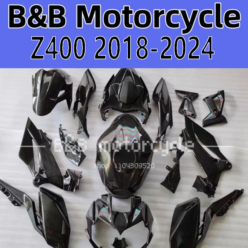 

Fit For Kawasaki Z400 2018 - 2023 Motorcycle Plastic Shell Fairing Bodywork Kit Set Z 400 18 19 20 21 22 23 Carbon Fiber Painted