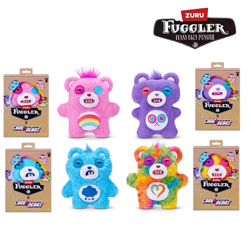 

Забавные монстры с уродливыми зубами Fuggler Care Bears, мягкие игрушки, 9 дюймов, персонажи мультфильмов, отличные подарки из коллекции All Star