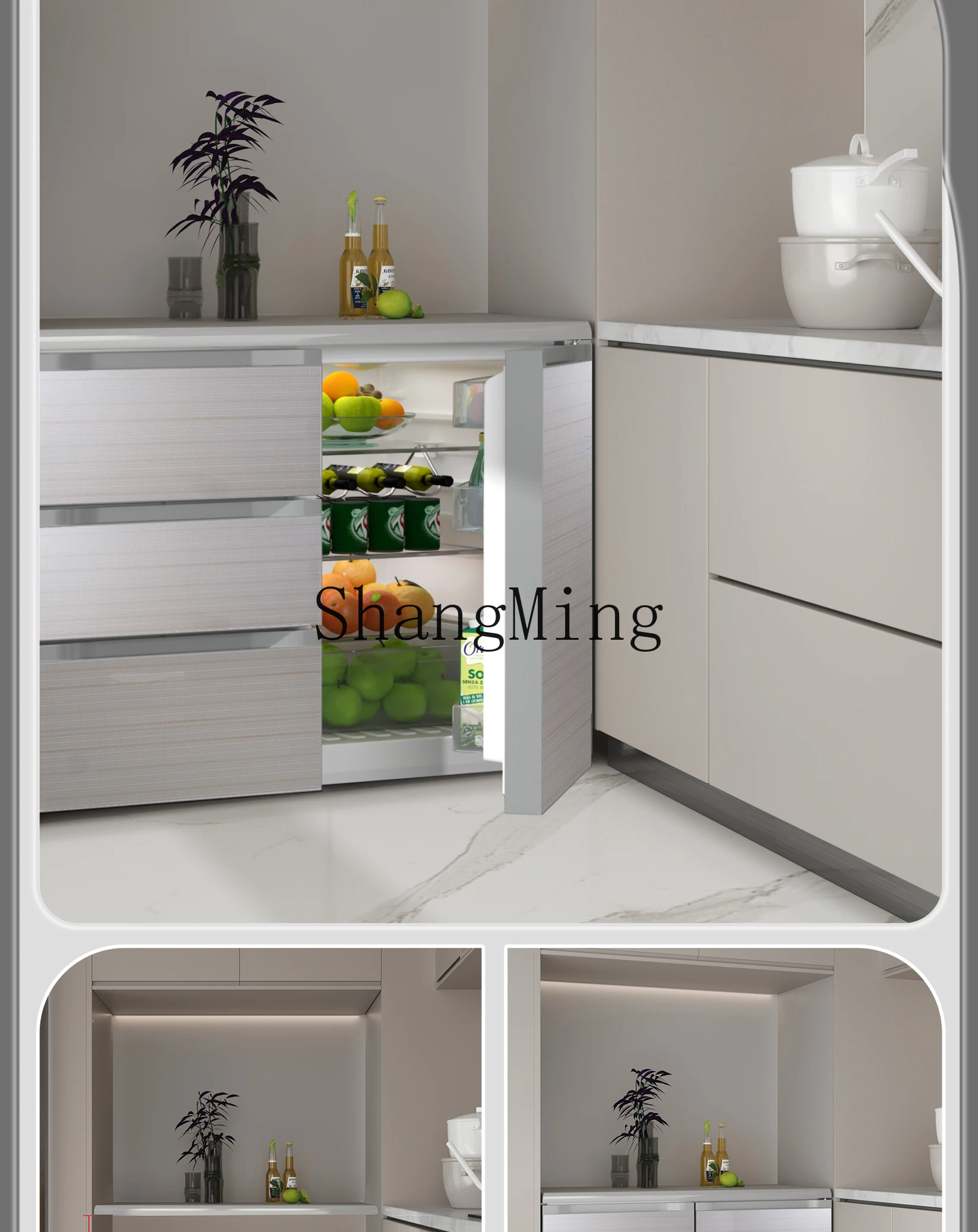 ZYY household small drawer embedded cabinet under counter embedded office low freezer