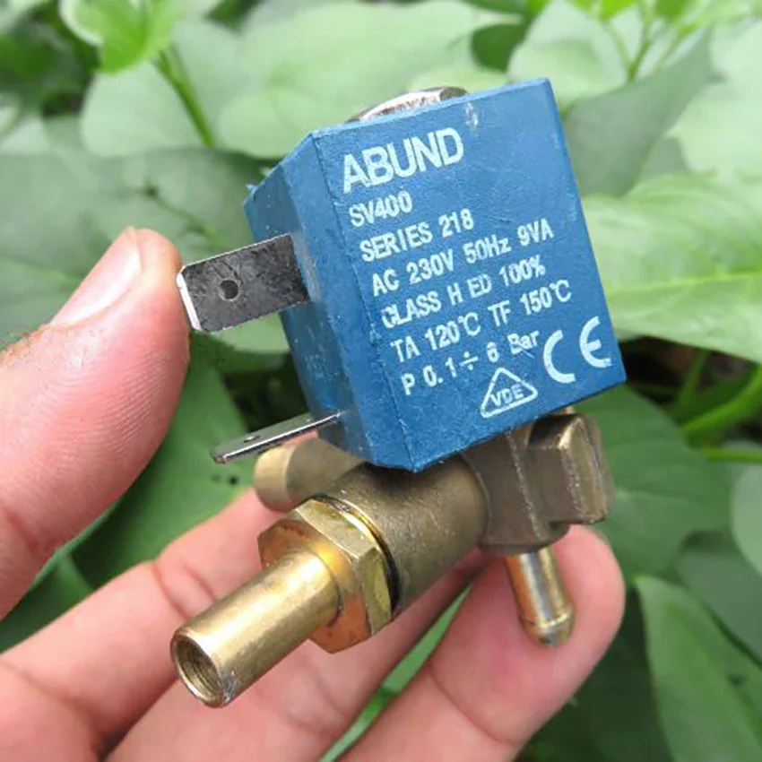 Normally Closed 3-way Copper Solenoid Valve SV400 Solenoid Valve AC230V 9VA Electromagnetic Water Valve for Household Appliance