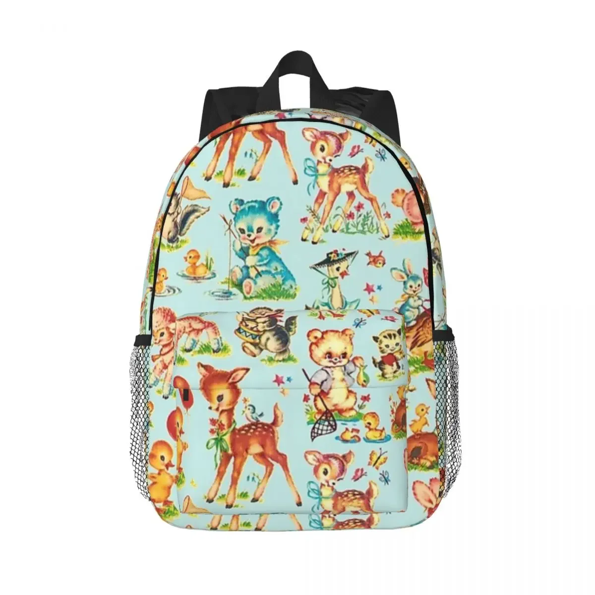 Kitsch เด็กสัตว์กระเป๋าเป้สะพายหลังชายหญิง Bookbag Casual เด็กโรงเรียนกระเป๋าเดินทาง Rucksack กระเป๋าสะพายขนาดใหญ่ความจุ