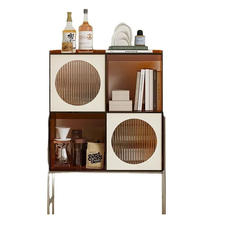 

Acrylic shelf dining side cabinet living room floor sofa side cabinet