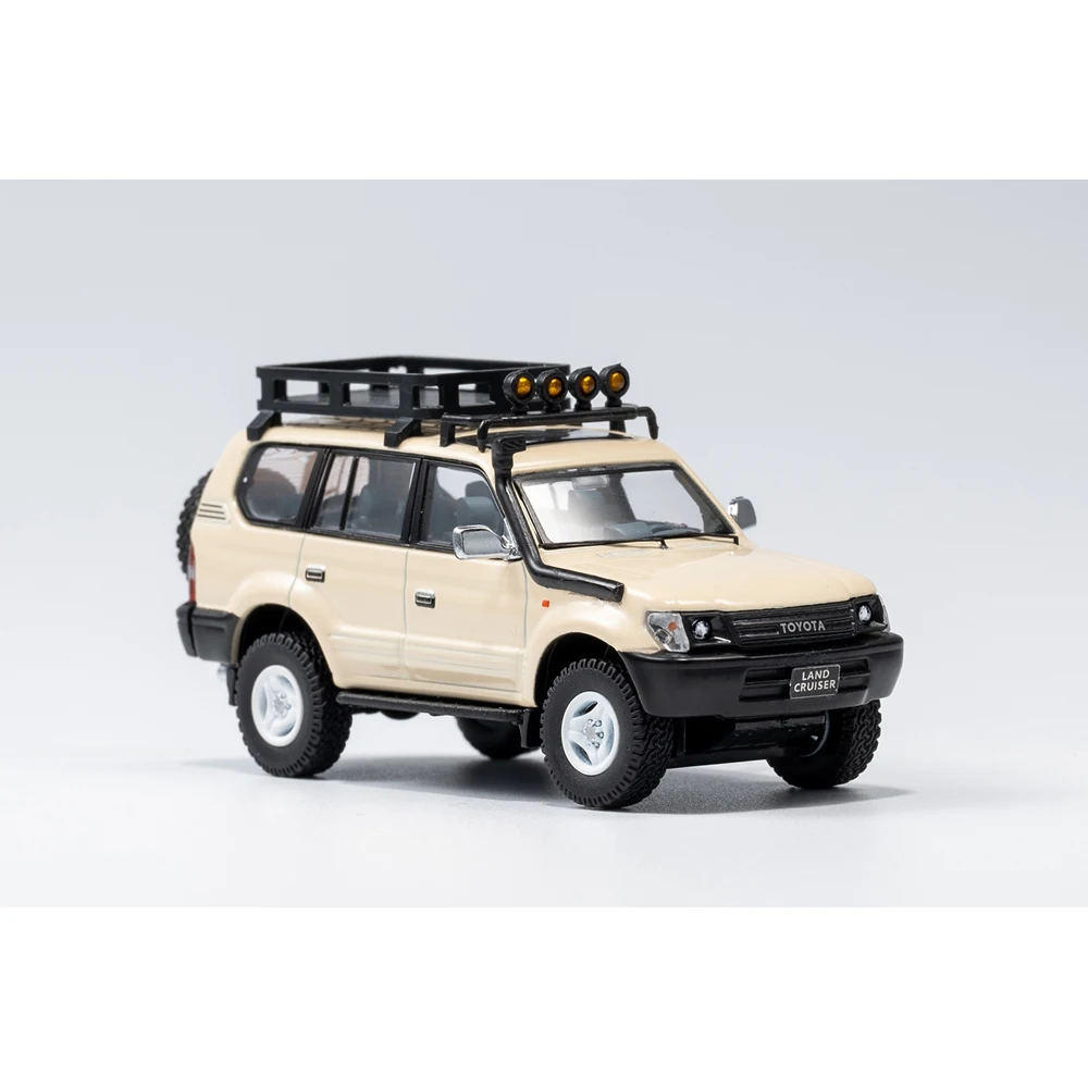 GCD 1/64 Prado 90 Heavy Modified Diecast Car Model Beige LHD Alloy Vehicle with Display Box Collection Gift - view 6