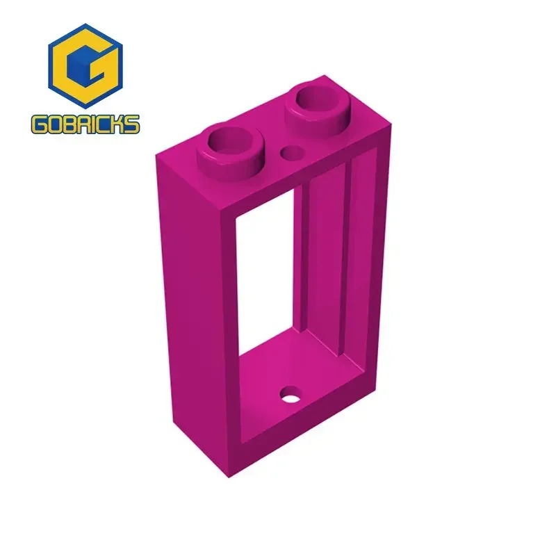 Gobricks 1 pz MOC 1x2x3 Finestra Mattoni Compatibile Con 60593 3662 Modello Building Blocks Parti Per Bambini FAI DA TE Assemblaggio Giocattoli Regali