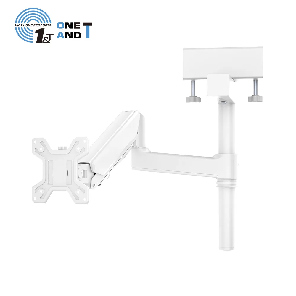 Dual Monitor Gas Spring Arm Stand Model-Jd Fits Inch Holds Up To Lbs Kg Vesa X Height Adjustable Full Motion Swivel