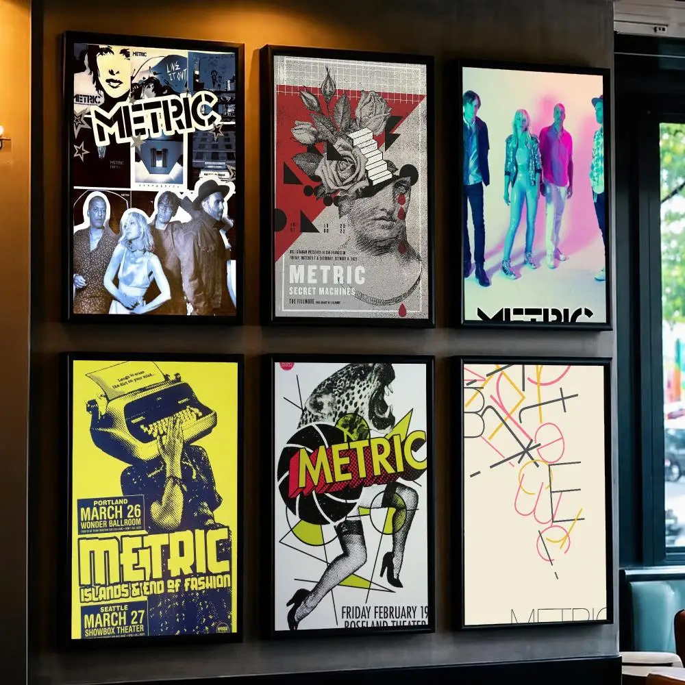 band M-Metric-C Poster Removable Wall Sticker for Home Cafe Bar Office Interior Decor