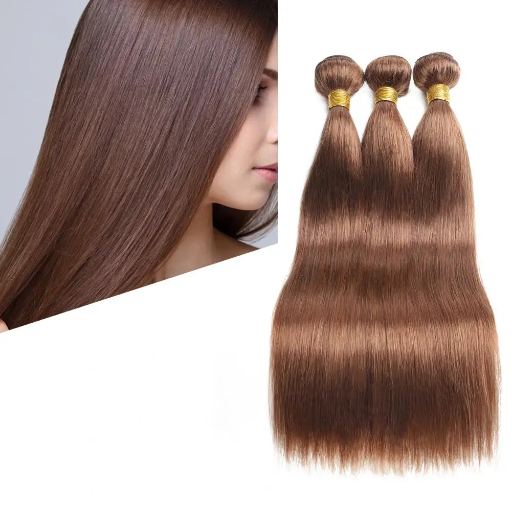 

Long Human Hair Bundles Brazilian Hair Weave Bundles Straight Extensions HairPiece Solid Color Weave Wig Natural Synthetic Hair