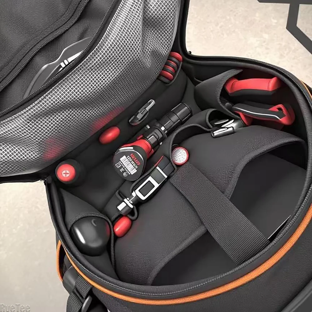 

EMBER DRAGON Heavy Duty Tool Backpack with 20 Pockets Reflector for Electrician Tool Organizer Man Gift