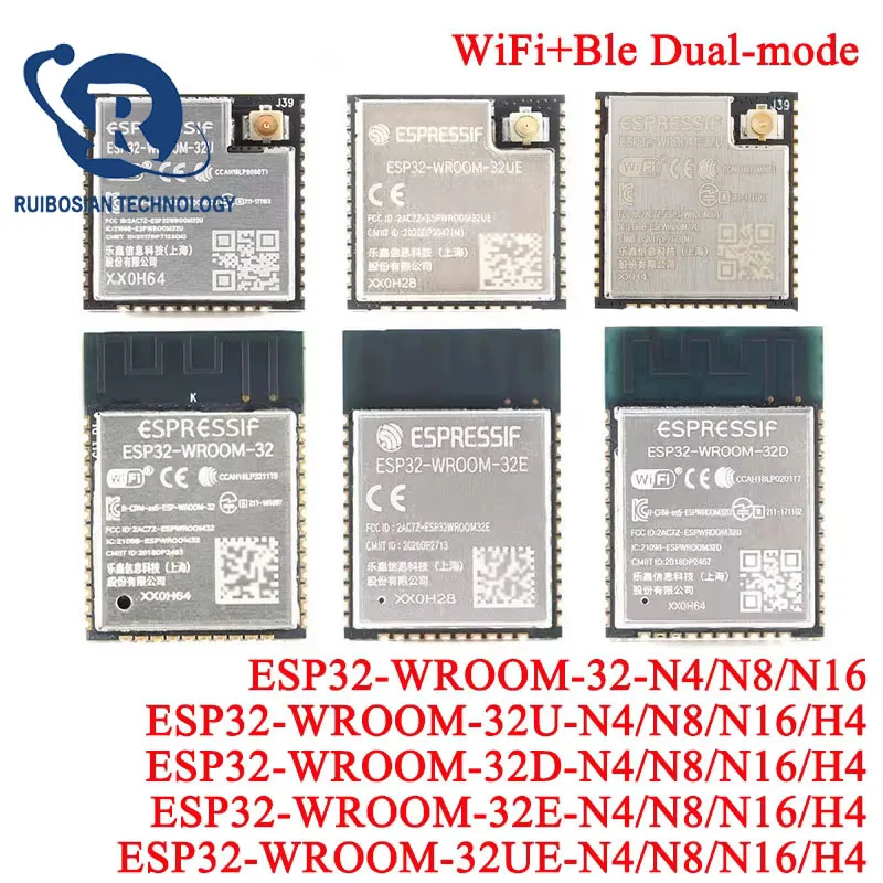 ESP32-WROOM-32 ESP32 WROOM ESP-32 4MB 8MB 16MB Dual Core WiFi Wireless BLE MCU Module ESP32-WROOM-32 -32UE -32U -32E -32D
