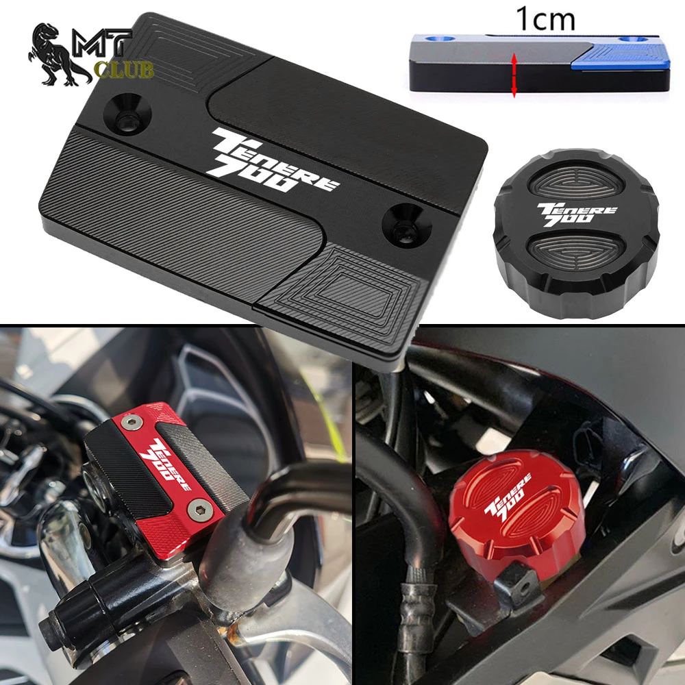 New Motorcycle CNC Accessories Front Rear Brake Fluid Reservoir Cover Engine Oil Cap For Yamaha Tenere 700 Tenere700 T7 XTZ700