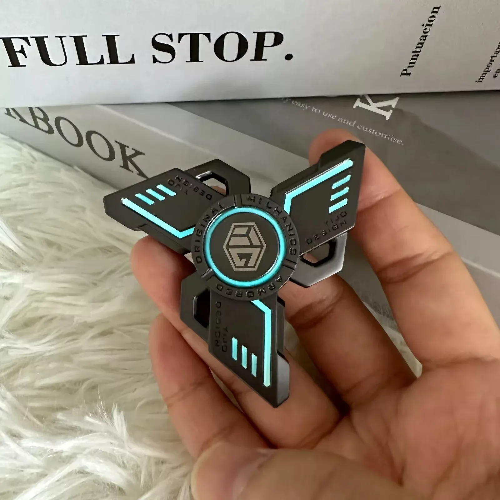 Antistress EDC Leucht Fidget Spinner Legierung Metall Hand Spinner Nachtleuchtende Gyro Stress Relief Spielzeug Für Erwachsene Kind Spielzeug
