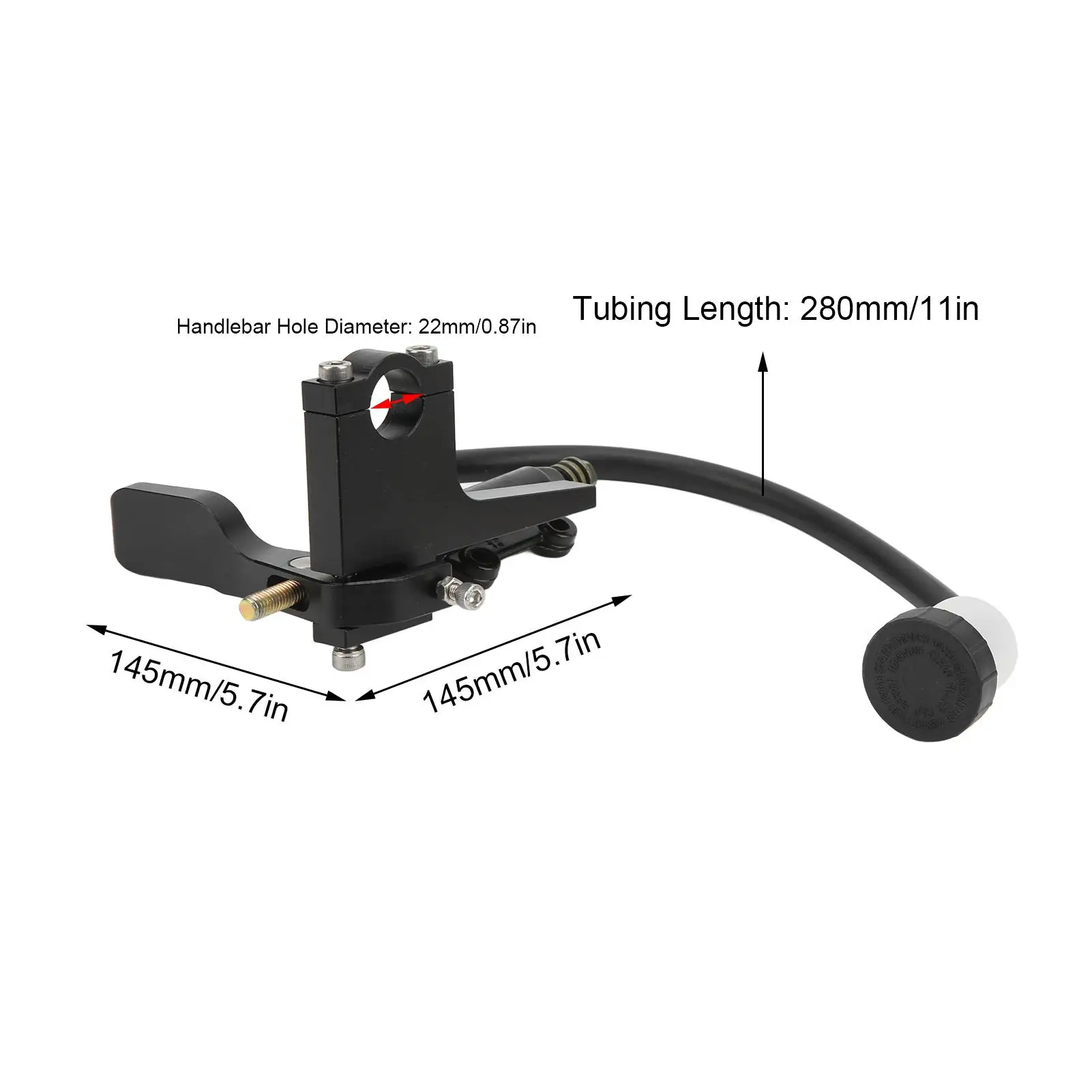 Thumb Brake Lever Cylinder Aluminum Alloy Clutch Thumb Brake Master Cylinder Durable for motorcycle image 6