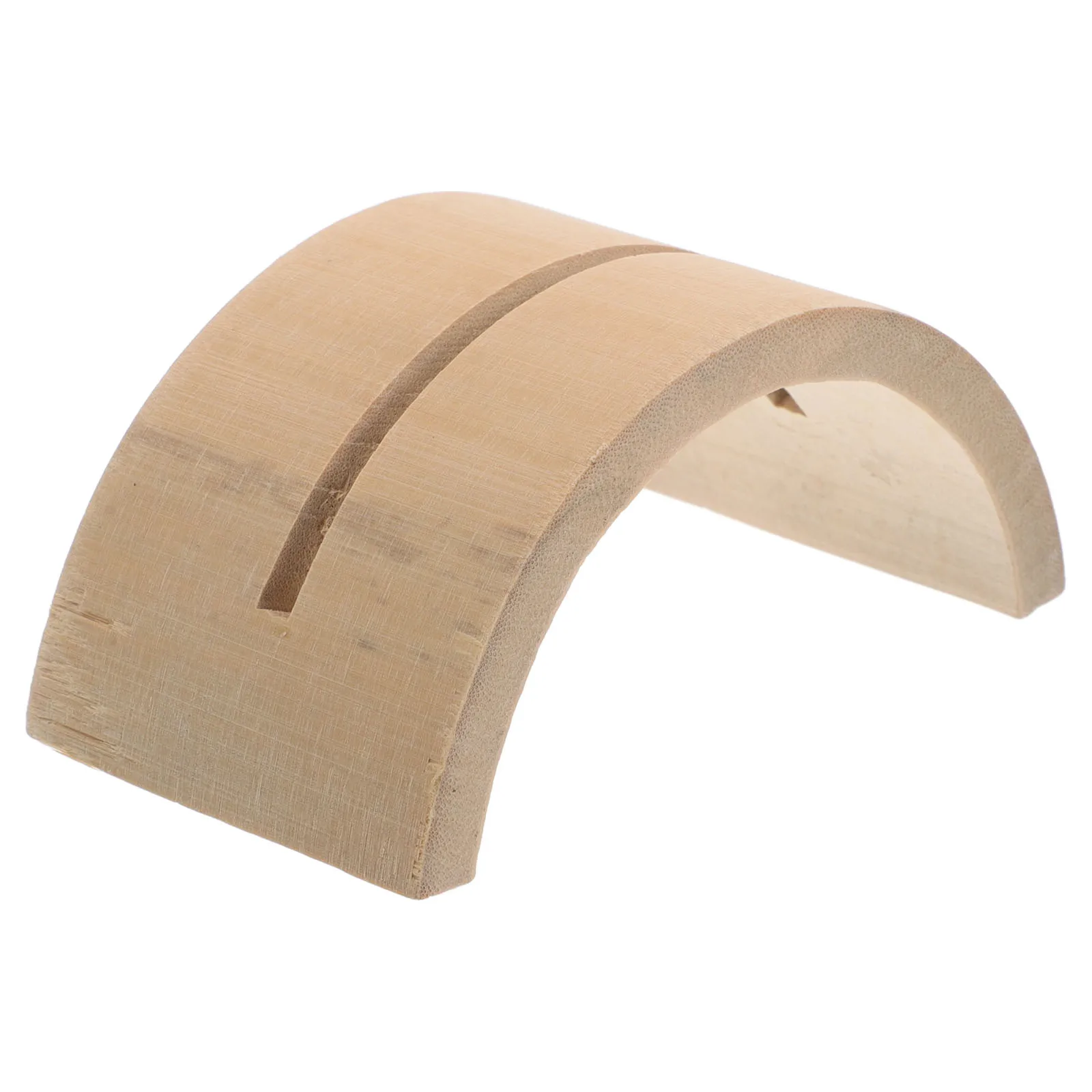 

Japanese Bamboo Holder Tabletop Handcrafted Tabletop Display Stand for Foldable Fans Traditional Craftsmanship