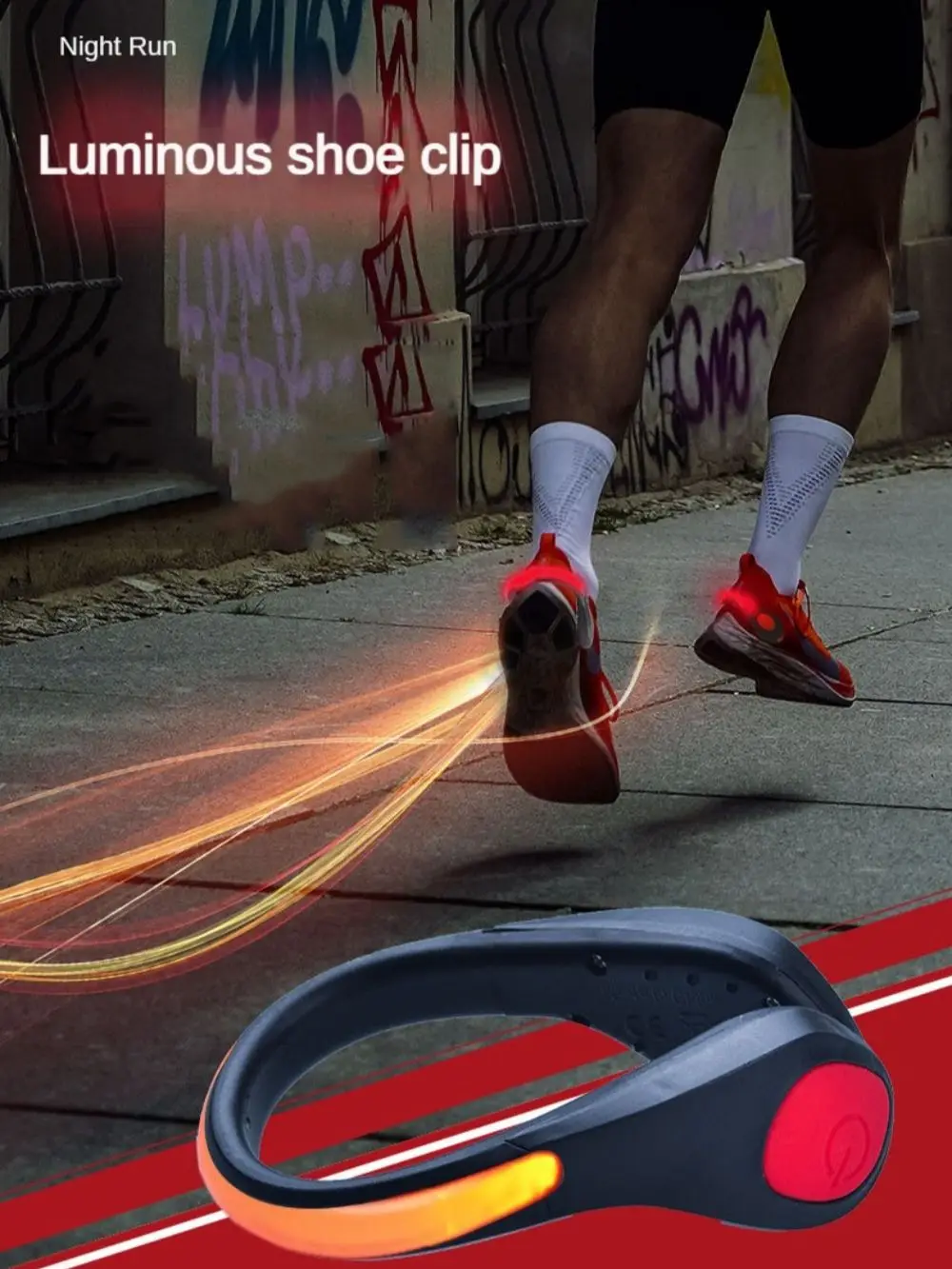 AliExpress Jiayoufeihao LED Luminous Shoe Clip Light Outdoor Running Cycling Bicycle RGB Novelty Lighting Safety Night Warn Lamp Glowing Zapato Ciclismo