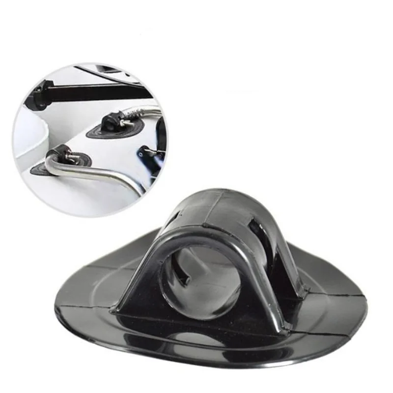 

ISURE MARINE 4Ps Inflatable Boat Motor Bracket Fixed Buckle Black PVC Fixed Buckle Suitable For Rubber Boats, Kayaks