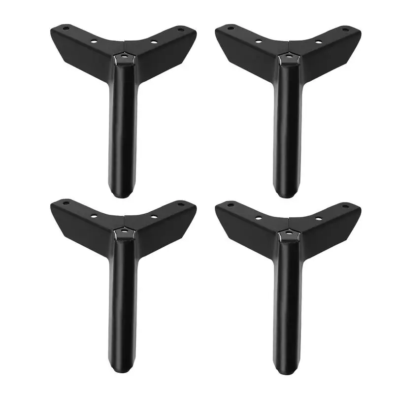 

Black Legs for Furniture 4pcs Electroplating Triangular Furniture Legs with Right Angles Furniture Supporting Supplies for Sofa