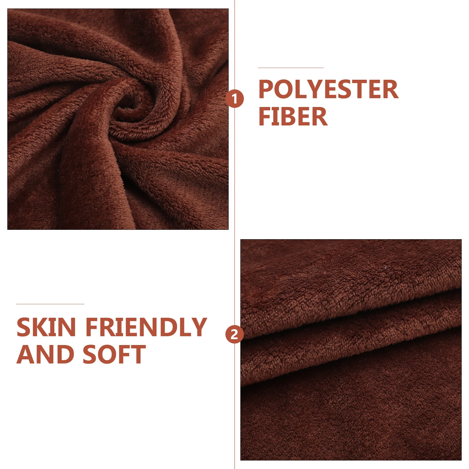 

Flannel Fleece Pet Blanket Cozy Warm Coffee Solid Color Premium Material Super Comfy Lightweight Towel