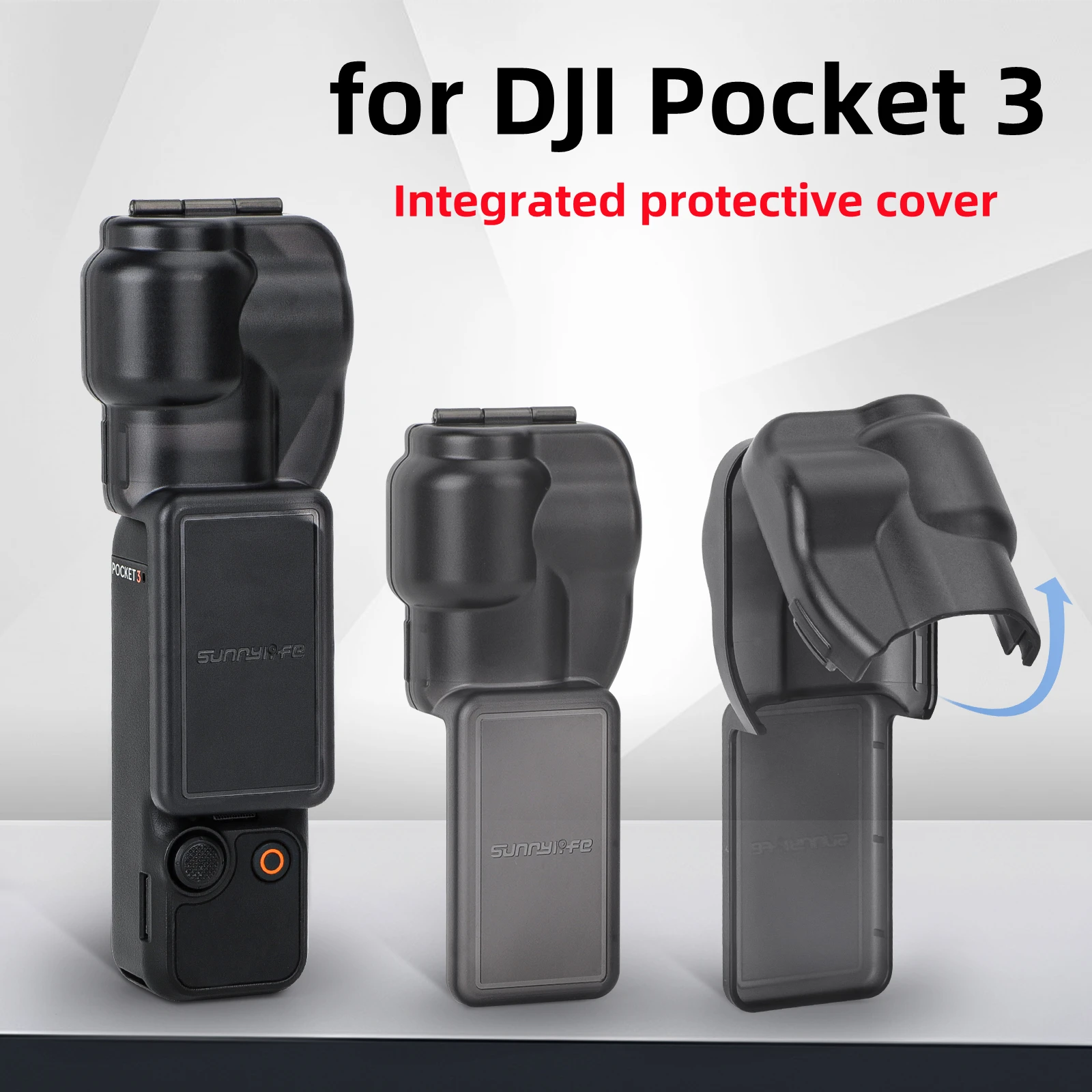 3-in-1 Protective Cover for DJI Osmo Pocket 3 Protective Cover for Pocket 3 Pan Tilt Lens Screen Protective Case Accessories