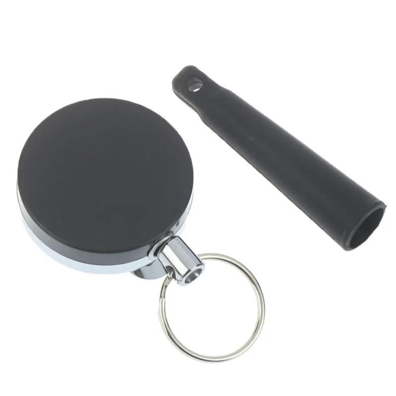 Camping Heavy Duty Retractable Pen Pull Holder Reel Carpenter Anti Lost Rope