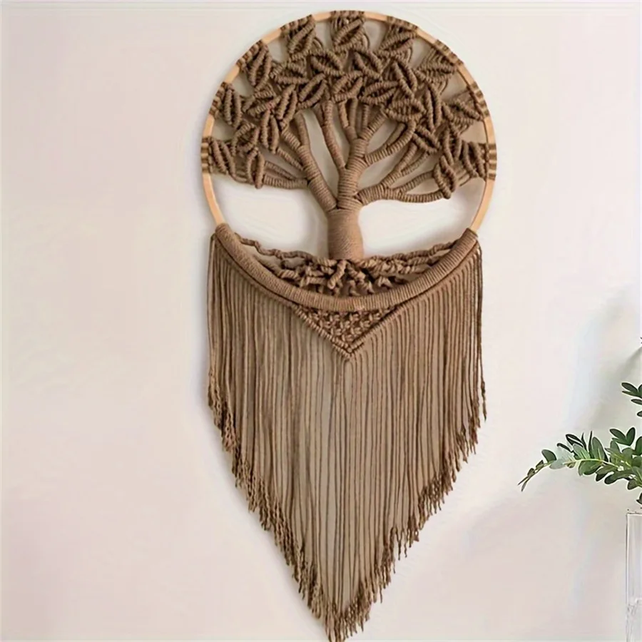 New Tree of Life Woven Wall Hanging Handmade Living Room Bedroom Decor Home Hanging Ornament