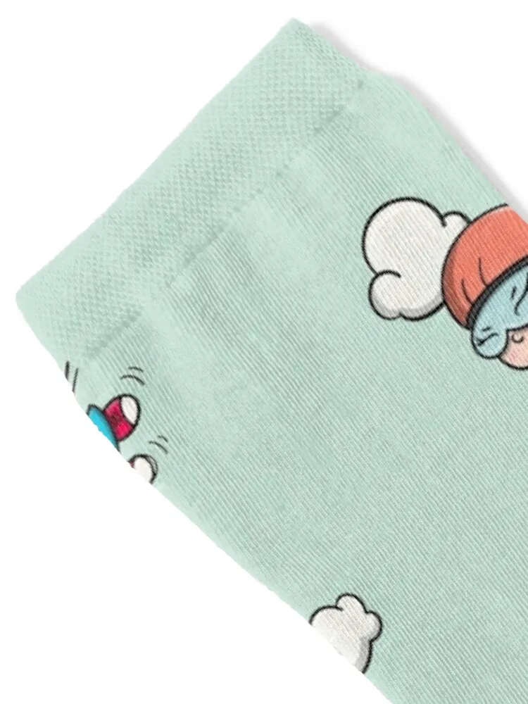 Cute courageous girl skydiving. You Can Do It! Kick your Fears. Socks hiphop new year Rugby anime Men's Socks Luxury Women's