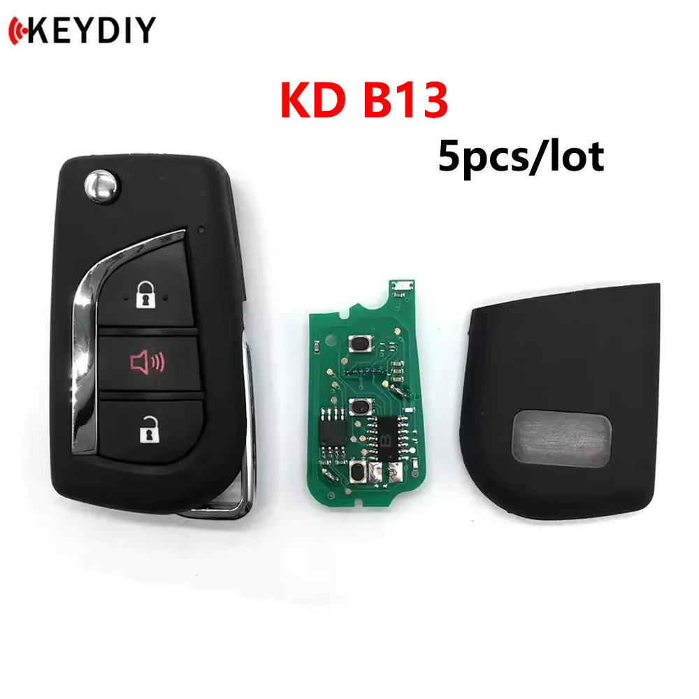 5pcs KEYDIY KD B13 Car Key B13-3 For Toyota KD900/KD-X2 Key Programmer B Series Remote Control