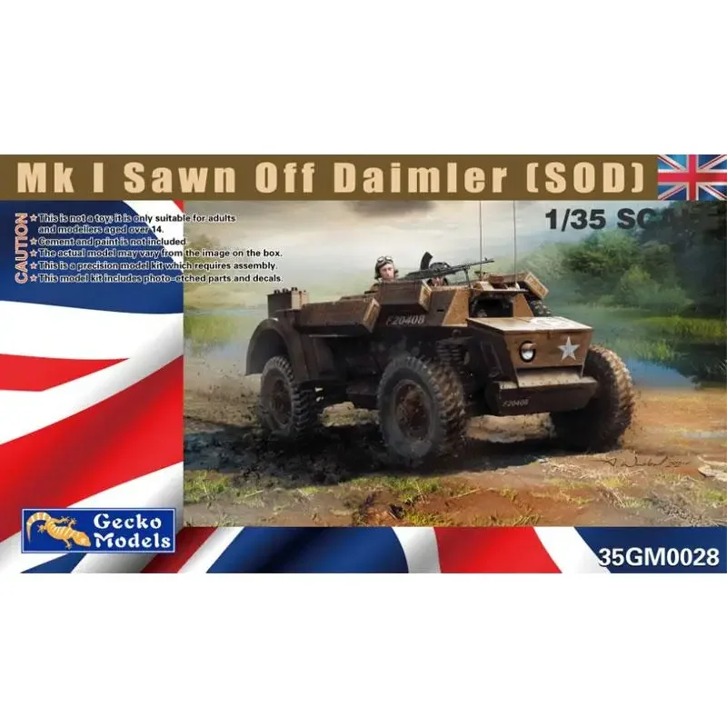 Gecko Models 35GM0028 1/35 Mk I Sawn Off Daimler (SOD) - Scale Model Kit