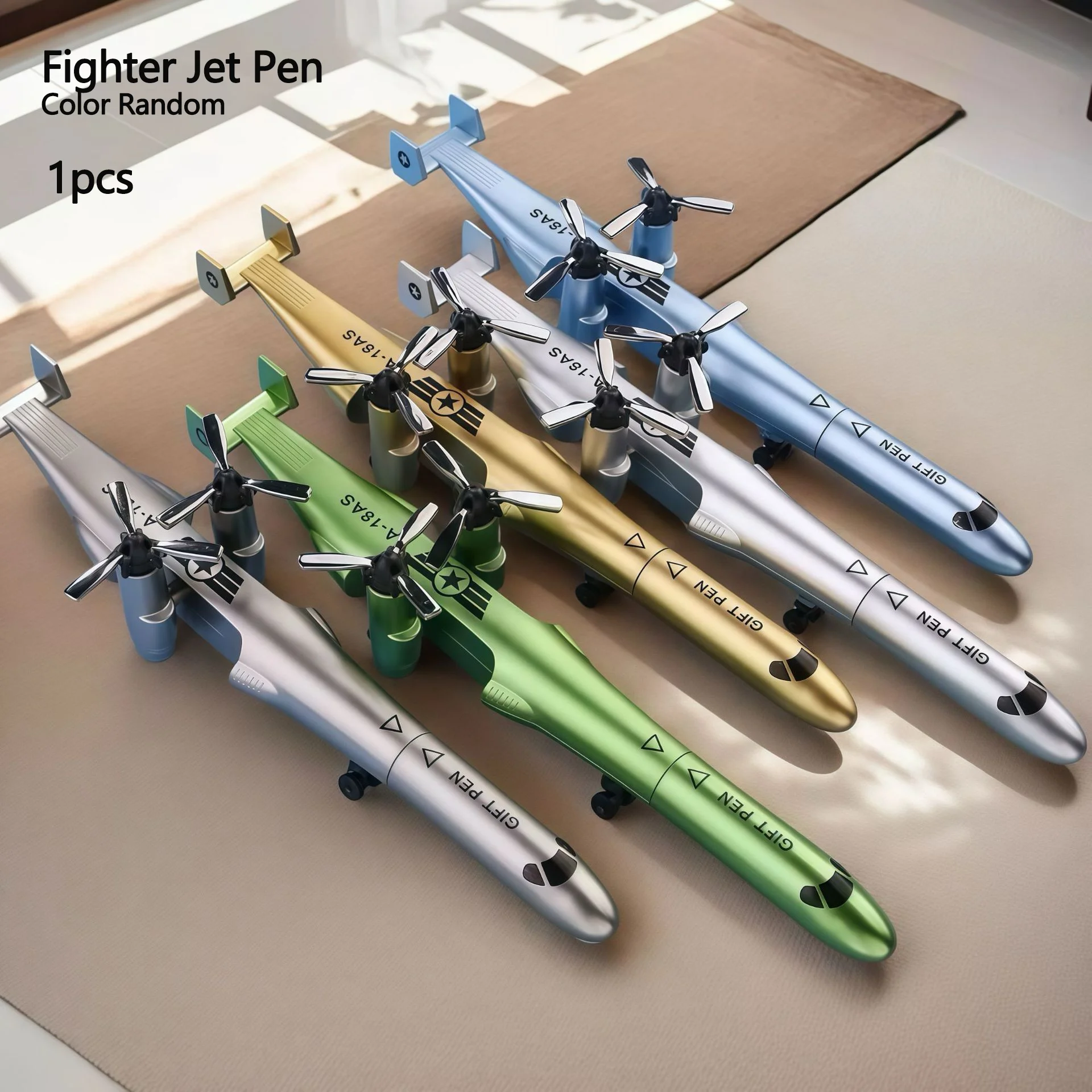 1-teiliger Modellstift: Signierstift im Autoraketen-/Kampfflugjet-/Hubschrauber-Design, Kugelschreiber, Stressabbau-Stift, simulierter Modelstift – Detail 2
