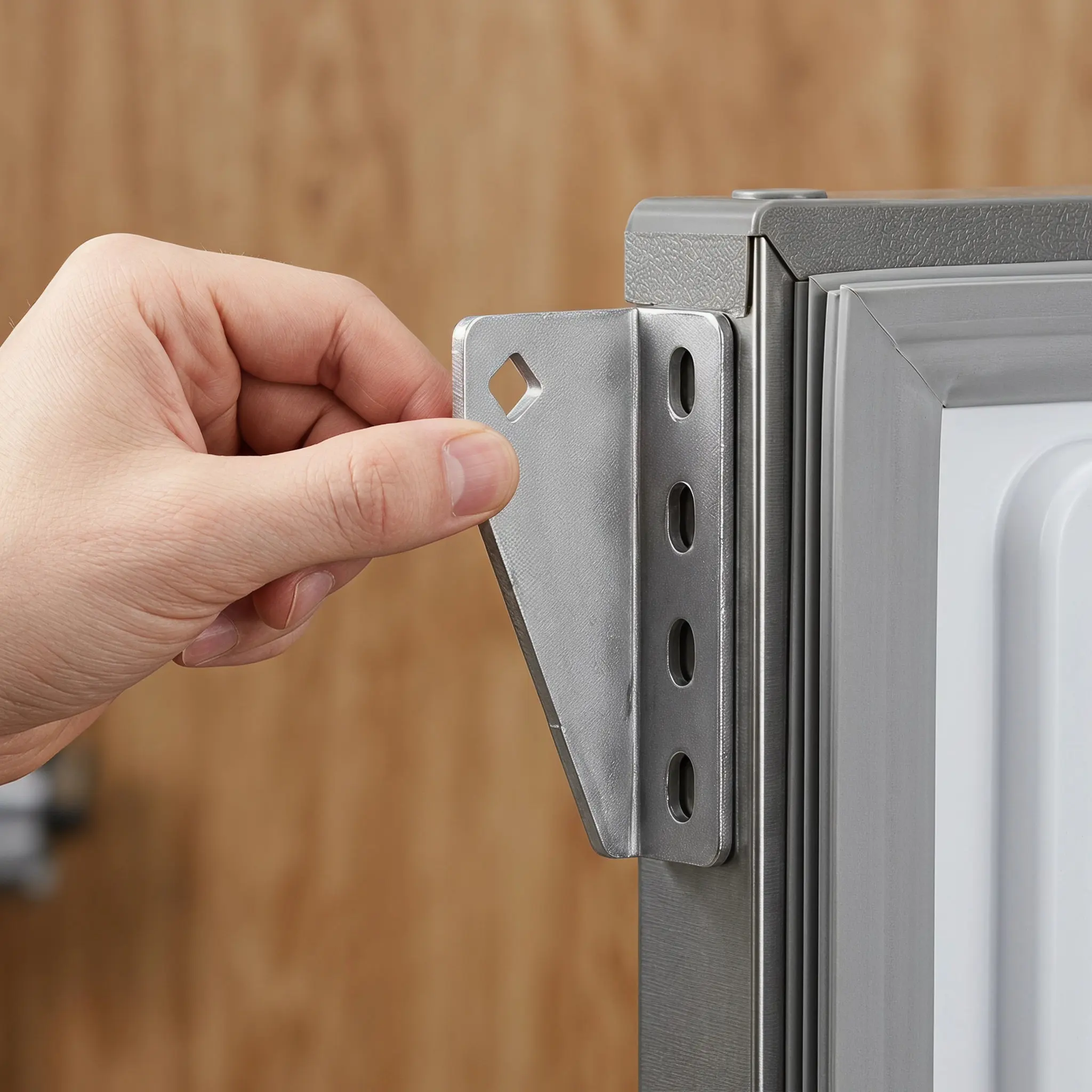 Freezer Door Hinges 2 Pack Heavy Duty Stainless Steel Rust Resistant Smooth Operation Polished Mirror Finish