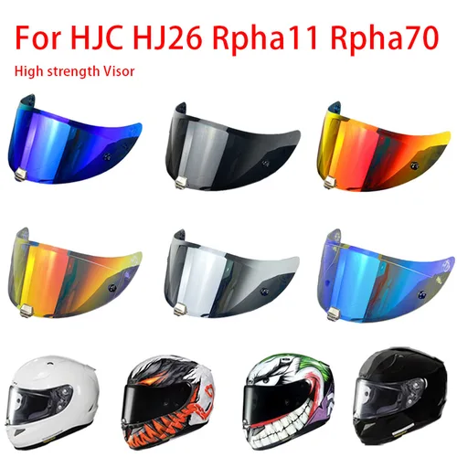 Protector de visera de casco Rpha11 para HJC HJ26 Rpha 70 St, protector solar a prueba de polvo y viento, película de visera galvanizada antivaho