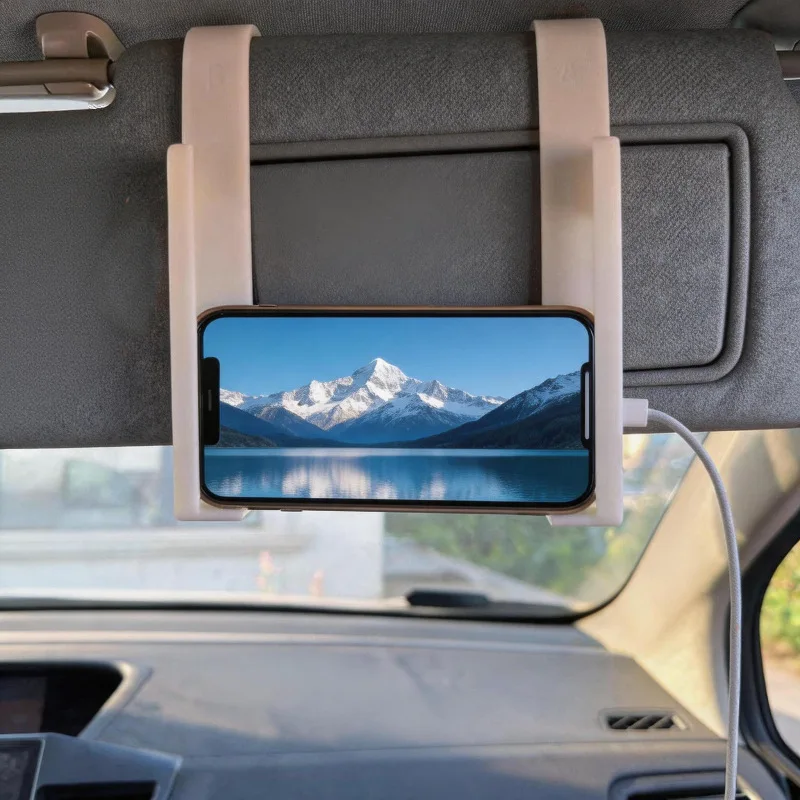Sun Visor, Tablet Holder, Car Universal Co-pilot Mobile Phone Holder, Light Baffle, Two-in-one Travel Multi-function