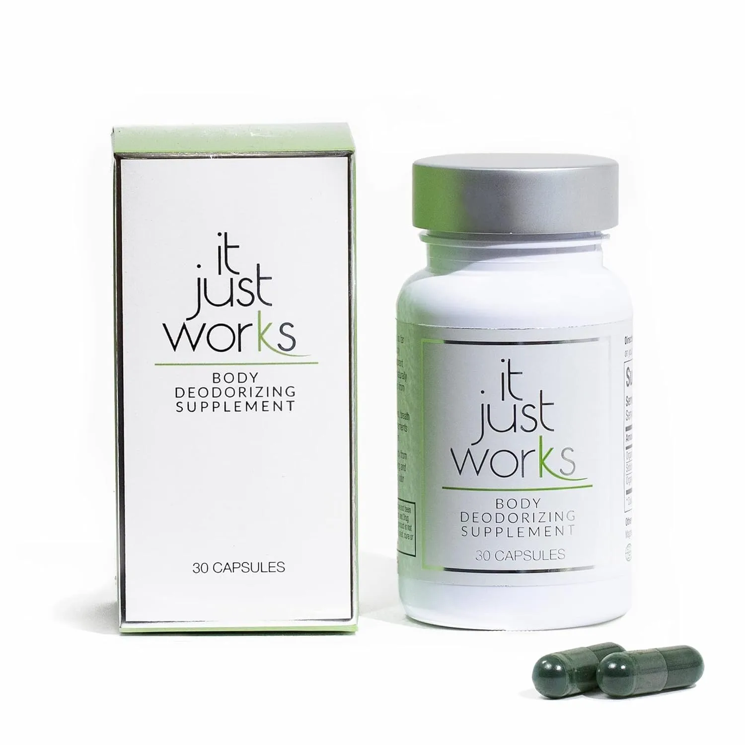 Body Deodorizing Supplement - Vegan Organic Internal Deodorant for Underarms, Private Areas, parsley, peppermint