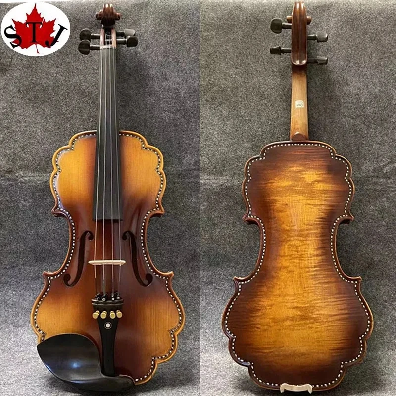 

Baroque style SONG Brand maestro inlay nice shell4/4 violin, voice is clear and beautiful#14947