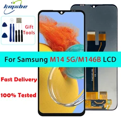 Высококачественный Дисплей 6,6 дюйма для Samsung Galaxy M14 5G M146B M146B/DS, сенсорный экран с дигитайзером в сборе с рамкой, запасные части