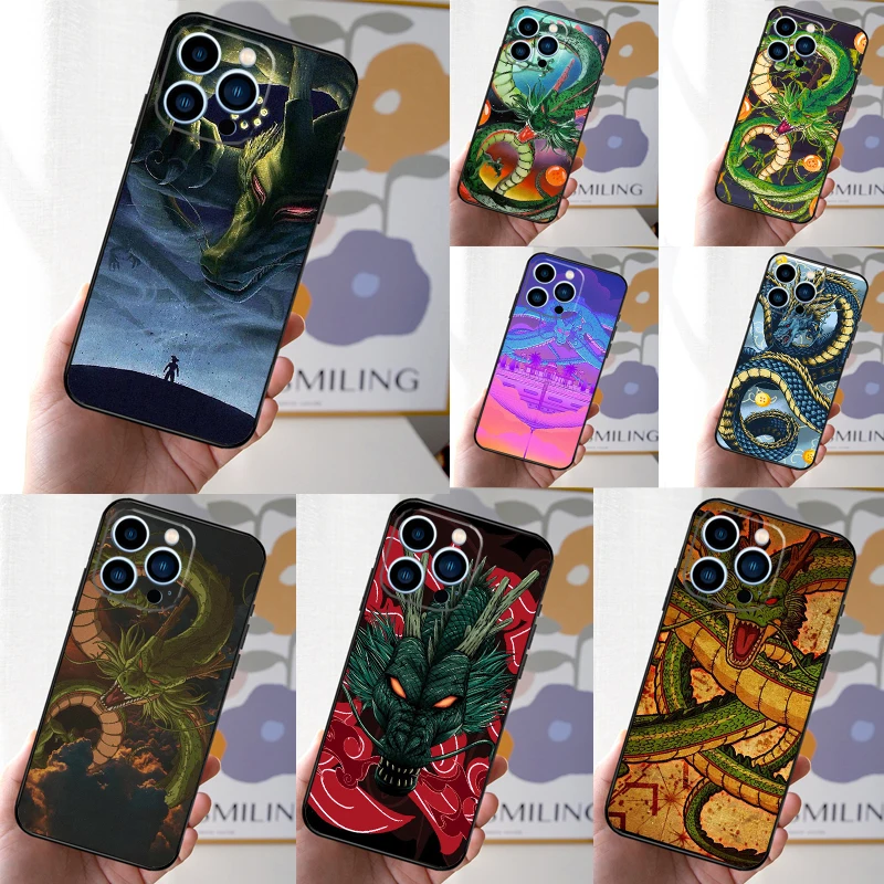 Shenron Dragon Case For iPhone 16 15 14 13 12 11 Pro Max Mini Cover X XR XS 8 7 14 16 15 Plus Accessories