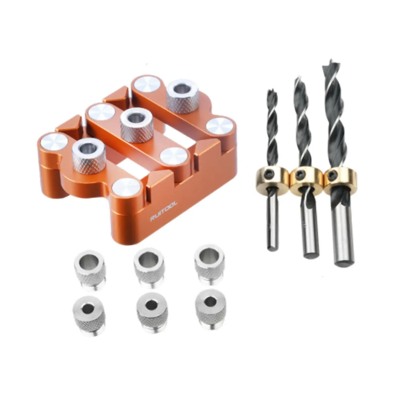 

Vertical Pocket Hole Bit DIY Furniture Adjustable Wood Hole Drill Bit Set
