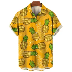 3D Colorful Fruits Printing Shirts For Men Children Fashion Funny Shirts & Blouses Mens Hawaiian Y2k Clothing Tops Short Shirts