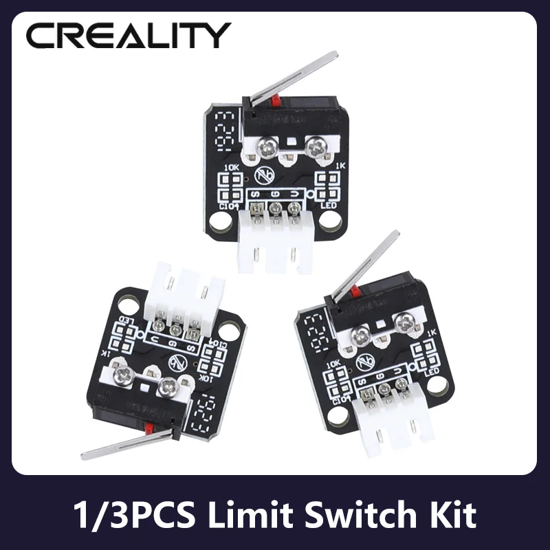 Creality 1/3Pcs 3D Printer Accessories X/Y/Z Axis Limit Switch for RAMPS 1.4 RepRap Ender 3/Pro/Ender 3 V2/Ender 5/CR-10 Series