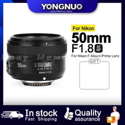 YONGNUO 50MM F1.8 for Nikon D800 D300 D700 D3200 D3300 D5100 D5200 D5300 D7000 Large Aperture AF MF DSLR Camera Lens