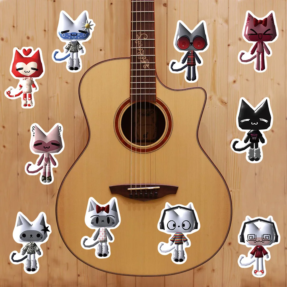 10/30/52Pcs Cartoon Toro Inoue Cat Stickers Kawaii animals Graffiti Vinyl Decals for laptop Guitar Suitcase Skateboard Kids