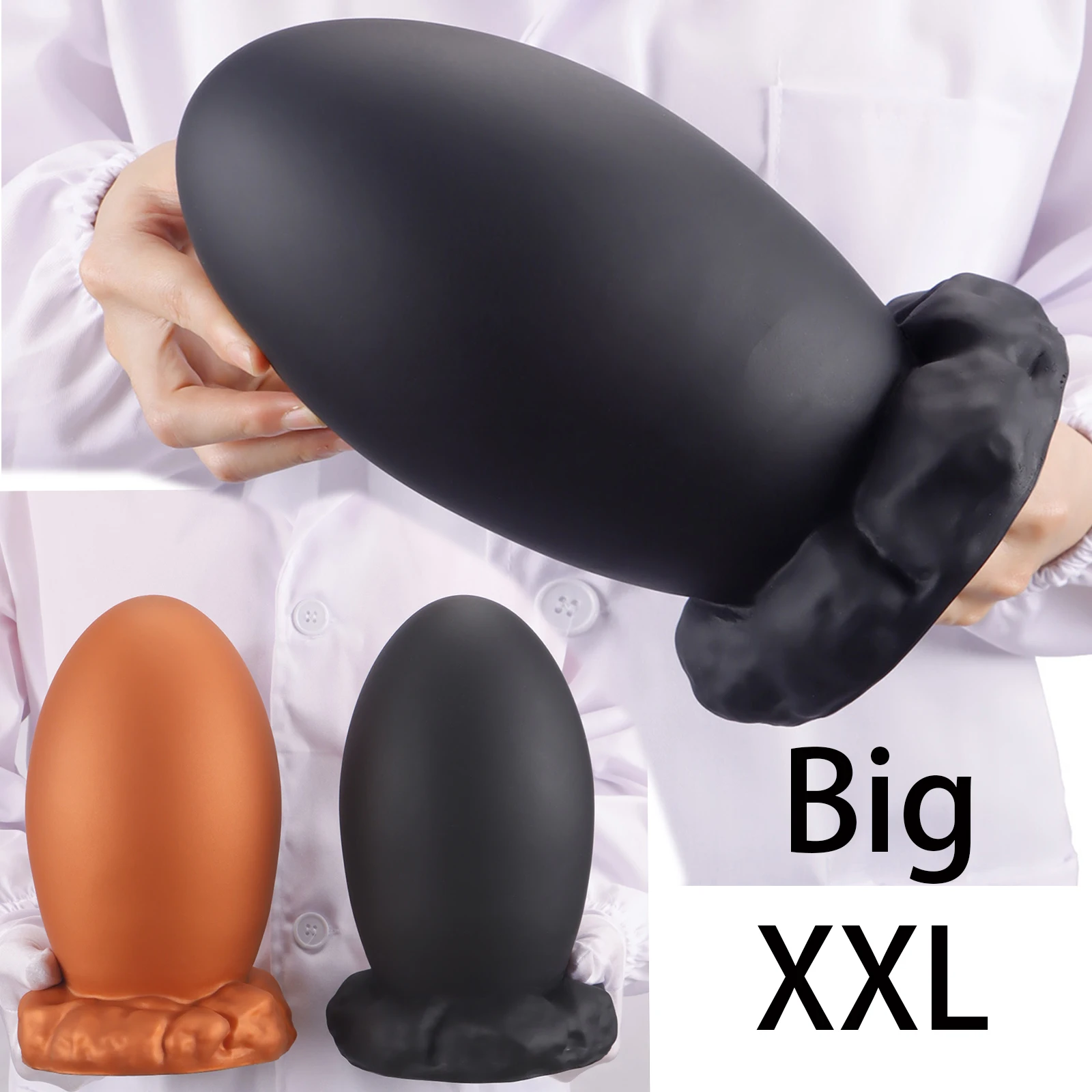 Huge Anal Plug Xxl Black Silicone Soft Large Dragon Egg Big Butt Plug Anus Dilator Prostate Massage Gay Adult Sex Toys Men Women