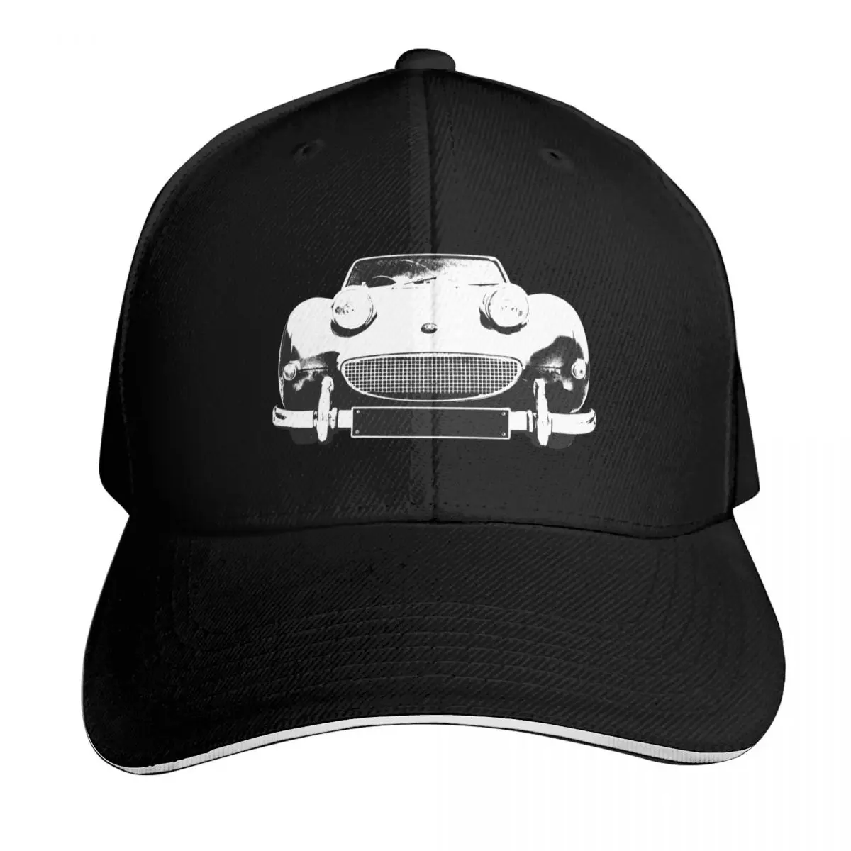 Austin Healey Sprite British 1960s classic car monoblock black and white Baseball Cap Men Women Casual Summer Sport Sun Cap