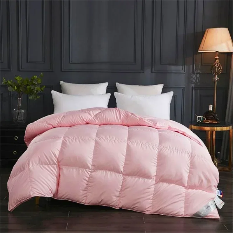 

Solid Down Quilt White Goose Down Winter Quilt Thick Warmth Single Double person Core, Spring Autumn Quilt cover