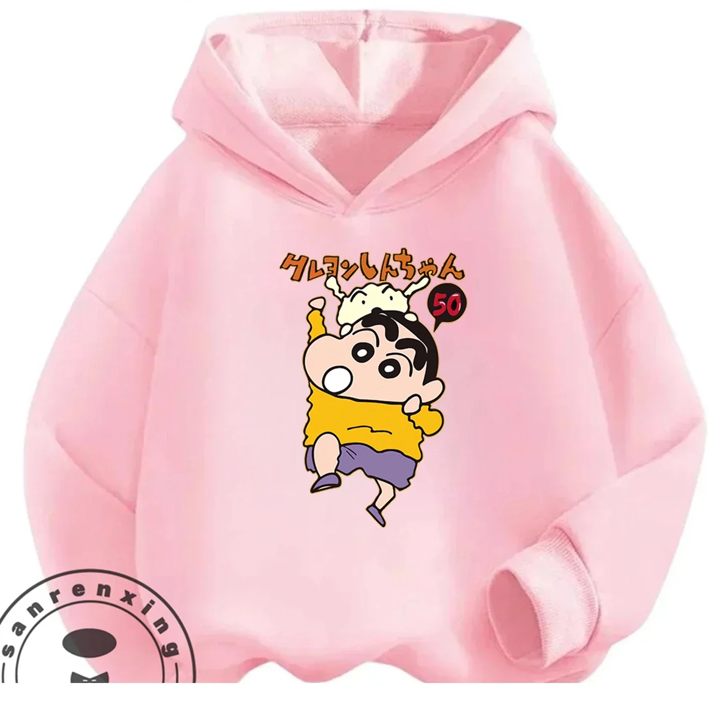 Fashion Winter Kids Hoodie Cute Cartoon Graphic Autumn Winter Casual Youth Sweatshirt Crayon Shin Chan 3 14 Years